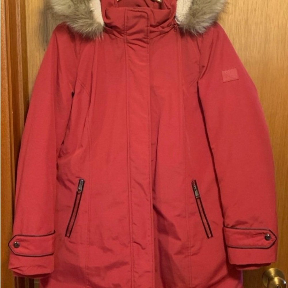 Lauren Ralph Lauren Women's Red Down Winter Parka